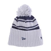 New Era Dallas Cowboys Pom Pom Beanie Hat Gray, Herr