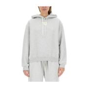 Alexander Wang Bomullsblandning Essential Sweatshirt Gray, Dam