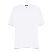 C.p. Company Vit Jersey Logotyp Tryckt T-shirt White, Herr