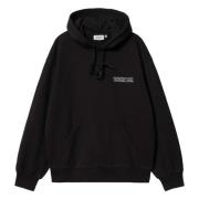 Carhartt Wip Stamp Hoodie Black, Herr