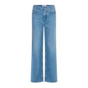 Ball Stonewash Straight-Leg Jeans Blue, Dam