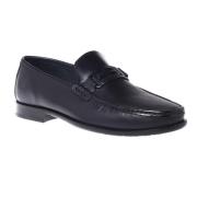 Baldinini Loafers in dark blue leather Blue, Herr