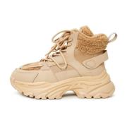 Cesare Gaspari Vintersneakers Beige, Dam