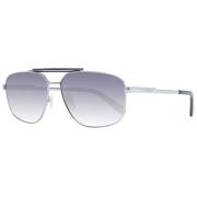 Guess Silver Herr Aviator Solglasögon Gray, Herr