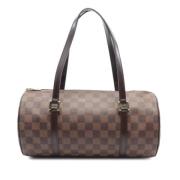 Louis Vuitton Vintage Pre-owned Canvas handvskor Brown, Dam