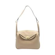 Hermès Vintage Pre-owned Laeder axelremsvskor Beige, Dam