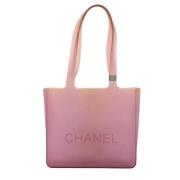 Chanel Vintage Pre-owned Tyg chanel-vskor Pink, Dam