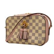 Louis Vuitton Vintage Pre-owned Tyg louis-vuitton-vskor Beige, Dam