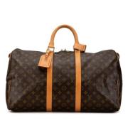 Louis Vuitton Vintage Pre-owned Canvas handvskor Brown, Dam