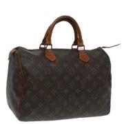 Louis Vuitton Vintage Pre-owned Canvas handvskor Brown, Dam