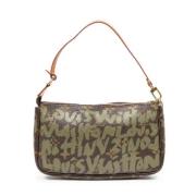 Louis Vuitton Vintage Pre-owned Canvas handvskor Brown, Dam