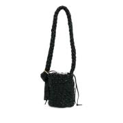 Bottega Veneta Vintage Pre-owned Laeder crossbodyvskor Black, Dam