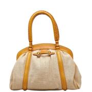 Dior Vintage Pre-owned Canvas dior-vskor Beige, Dam