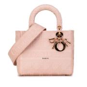 Dior Vintage Pre-owned Canvas handvskor Pink, Dam