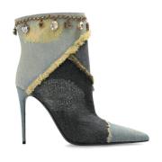 Dolce & Gabbana Denim ankelboots med klackar Blue, Dam