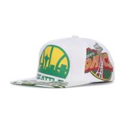 Mitchell & Ness Seattle Supersonics Flat Skärm Keps Multicolor, Unisex