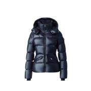 Mackage Svart Pufferjacka Madalyne-V Stil Black, Dam