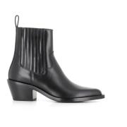 Henderson Svarta Läder Chelsea Boots Black, Dam