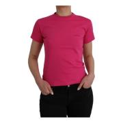 Balenciaga Rosa Crew Neck Tee Top Pink, Dam