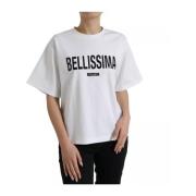 Dolce & Gabbana Tryckt Crew Neck T-shirt Vit Bomull White, Dam