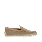 Tod's Beige Mockasiner i Mocka Beige, Herr