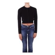 Liu Jo Svart Cardigan Jacka Kollektion 1 Black, Dam