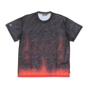 Octopus Abyss Herr All Over Print T-shirt Gray, Herr