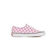 Vans Rutig Orkidé Låga Sneakers Pink, Dam