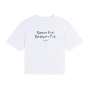 Axel Arigato Famous Printed T-Shirt White, Dam