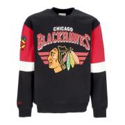 Mitchell & Ness Chicago Blackhawks Crewneck Sweater Multicolor, Herr