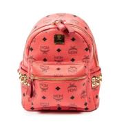 MCM Pre-owned Pre-owned Belagd canvas axelremsvskor Red, Dam