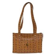 MCM Pre-owned Pre-owned Canvas totevskor Brown, Dam