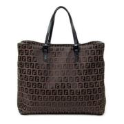 Fendi Vintage Pre-owned Canvas totevskor Brown, Dam