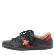 Gucci Vintage Pre-owned Laeder sneakers Black, Herr