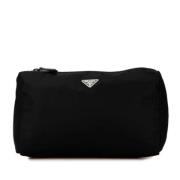 Prada Vintage Pre-owned Tyg kuvertvskor Black, Dam