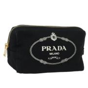 Prada Vintage Pre-owned Canvas necessrer Black, Dam