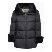 Herno Svart Dunjacka Urban Vinterstil Black, Dam