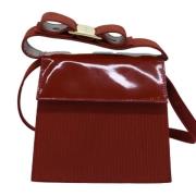 Salvatore Ferragamo Pre-owned Pre-owned Laeder crossbodyvskor Red, Dam