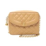 Chanel Vintage Pre-owned Laeder chanel-vskor Beige, Dam