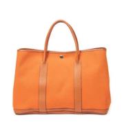 Hermès Vintage Pre-owned Canvas handvskor Orange, Dam