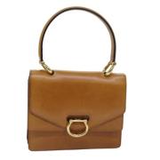 Celine Vintage Pre-owned Laeder handvskor Brown, Dam