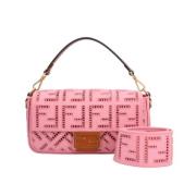 Fendi Vintage Pre-owned Canvas fendi-vskor Pink, Dam