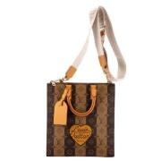 Louis Vuitton Vintage Pre-owned Canvas handvskor Brown, Dam