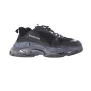 Balenciaga Vintage Pre-owned Polyester sneakers Black, Herr