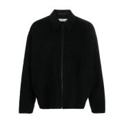 Acne Studios Svart Skjortjacka med Dragkedja Black, Herr