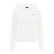 Polo Ralph Lauren Broderad Logga Regular Fit Hoodie White, Dam