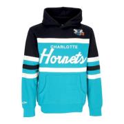 Mitchell & Ness NBA Head Coach Hoodie Charlotte Hornets Blue, Herr