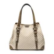 Celine Vintage Pre-owned Canvas axelremsvskor Beige, Dam