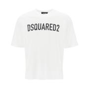 Dsquared2 Avslappnad Bomull T-shirt White, Herr