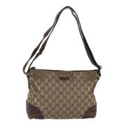 Gucci Vintage Pre-owned Canvas gucci-vskor Beige, Dam